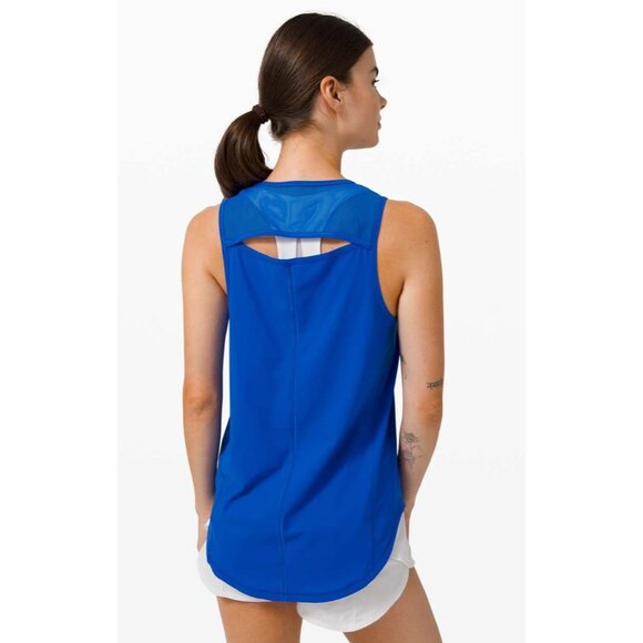Lululemon Sculpt Cerulean Blue Athleisure Tank Sz 4 - Picture 4 of 8